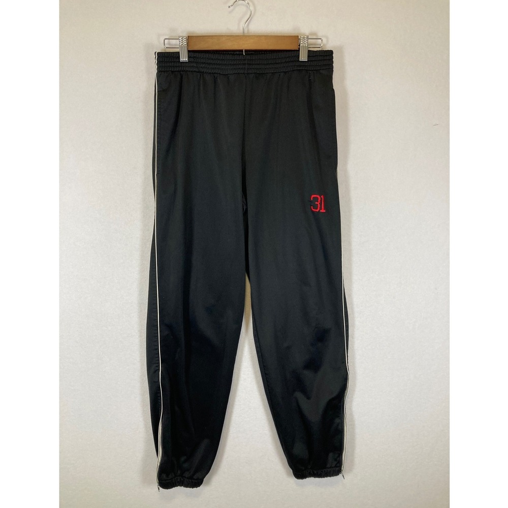 Retro Y2K High Five Sportswear Mens‎ Medium Black Side Zip Piping Track Pants 31